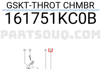 Renault 161751KC0B GSKT-THROT CHMBR