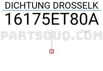 Renault 16175ET80A DICHTUNG DROSSELK