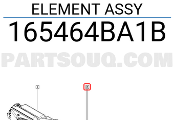 Renault 165464BA1B ELEMENT ASSY