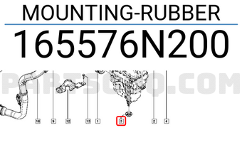 Renault 165576N200 MOUNTING-RUBBER