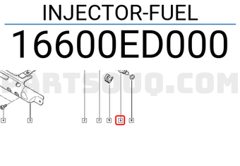 Renault 16600ED000 INJECTOR-FUEL