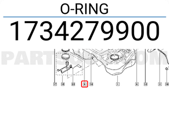 Renault 1734279900 O-RING