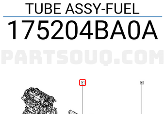 Renault 175204BA0A TUBE ASSY-FUEL
