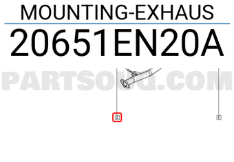 Renault 20651EN20A MOUNTING-EXHAUS