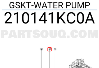 Renault 210141KC0A GSKT-WATER PUMP