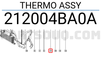 Renault 212004BA0A THERMO ASSY