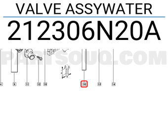 Renault 212306N20A VALVE ASSYWATER