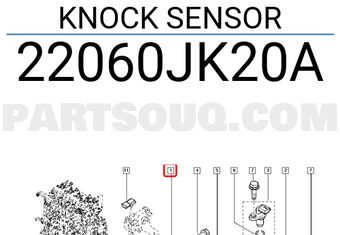 Renault 22060JK20A KNOCK SENSOR