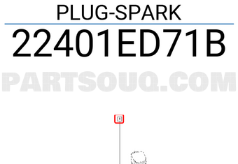 Renault 22401ED71B PLUG-SPARK