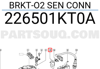 Renault 226501KT0A BRKT-O2 SEN CONN