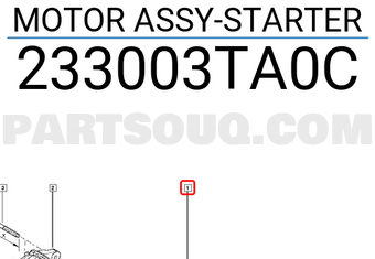 Renault 233003TA0C MOTOR ASSY-STARTER