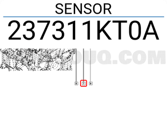 Renault 237311KT0A SENSOR
