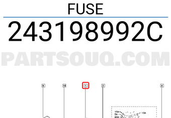 Renault 243198992C FUSE