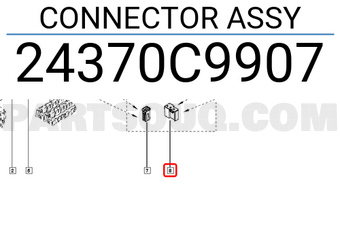 Renault 24370C9907 CONNECTOR ASSY