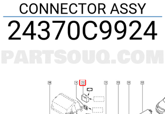 Renault 24370C9924 CONNECTOR ASSY