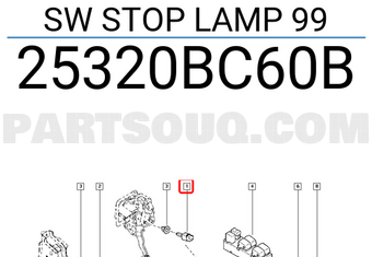 Renault 25320BC60B SW STOP LAMP 99