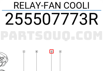 Renault 255507773R RELAY-FAN COOLI