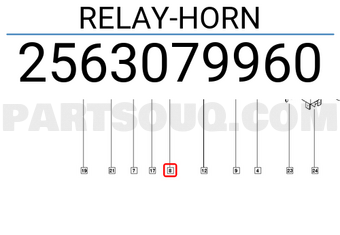 Renault 2563079960 RELAY-HORN