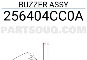 Renault 256404CC0A BUZZER ASSY