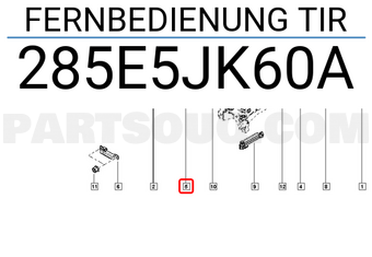 Renault 285E5JK60A Fernbedienung TIR