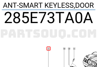 Renault 285E73TA0A ANT-SMART KEYLESS,DOOR