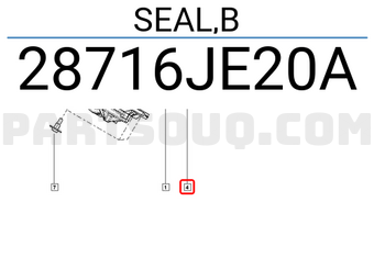 Renault 28716JE20A SEAL,B