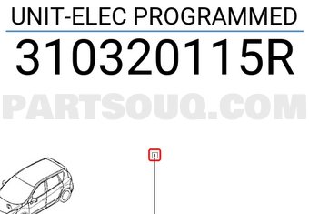 Renault 310320115R UNIT-ELEC PROGRAMMED