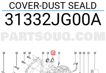 Renault 31332JG00A COVER-DUST SEALD
