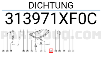 Renault 313971XF0C DICHTUNG