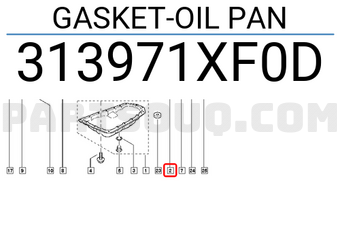Renault 313971XF0D GASKET-OIL PAN