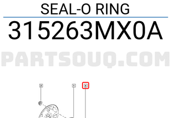 Renault 315263MX0A SEAL-O RING