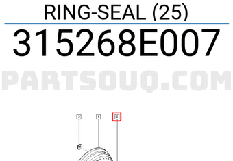 Renault 315268E007 RING-SEAL (25)