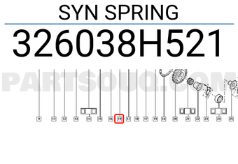 Renault 326038H521 SYN SPRING