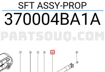 Renault 370004BA1A SFT ASSY-PROP
