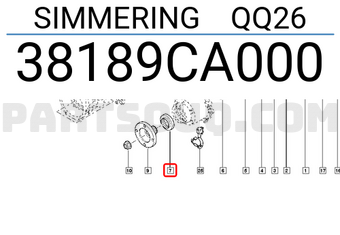 Renault 38189CA000 SIMMERING QQ26