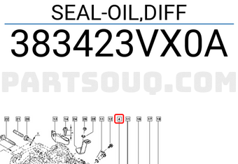 Renault 383423VX0A SEAL-OIL,DIFF