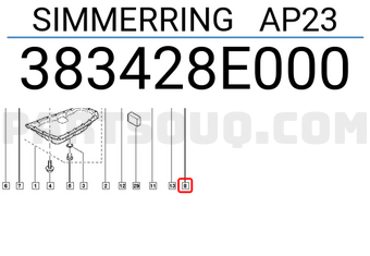 Renault 383428E000 SIMMERRING AP23