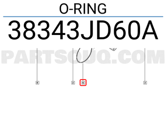 Renault 38343JD60A O-RING