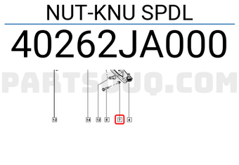 Renault 40262JA000 NUT-KNU SPDL