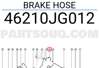 Renault 46210JG012 BRAKE HOSE