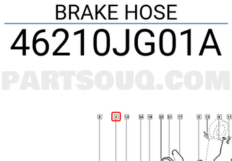 Renault 46210JG01A BRAKE HOSE