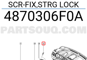 Renault 4870306F0A SCR-FIX,STRG LOCK