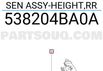 Renault 538204BA0A SEN ASSY-HEIGHT,RR