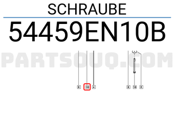Renault 54459EN10B SCHRAUBE