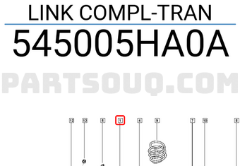 Renault 545005HA0A LINK COMPL-TRAN