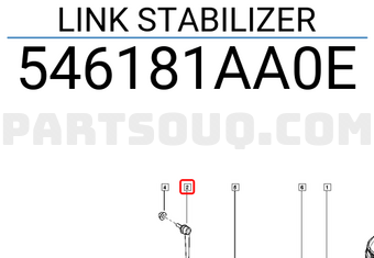 Renault 546181AA0E LINK STABILIZER