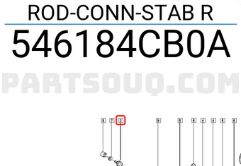 Renault 546184CB0A ROD-CONN-STAB R