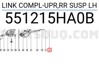 Renault 551215HA0B LINK COMPL-UPR,RR SUSP LH