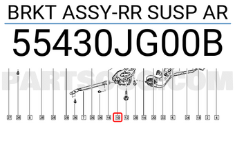 Renault 55430JG00B BRKT ASSY-RR SUSP AR