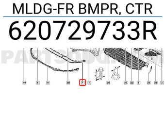 Renault 620729733R MLDG-FR BMPR, CTR